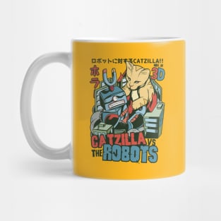 Catzilla vs Robots Mug